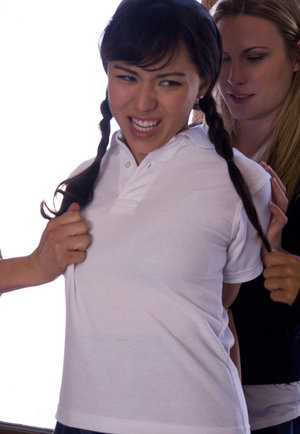 18 year old girl Emily Bender loses her virginity during sex on a leather sofa